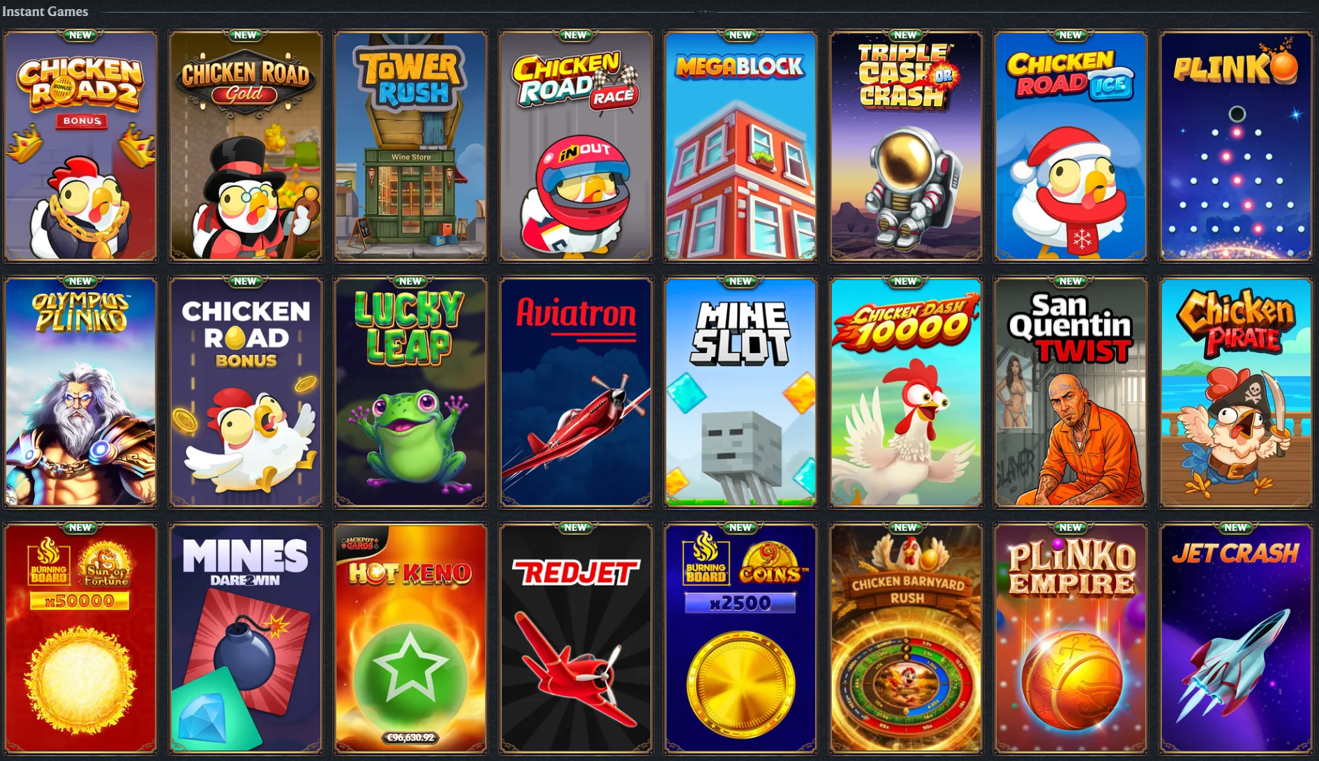 Astromania Casino Instant Games - Crash, Plinko, Mines & More