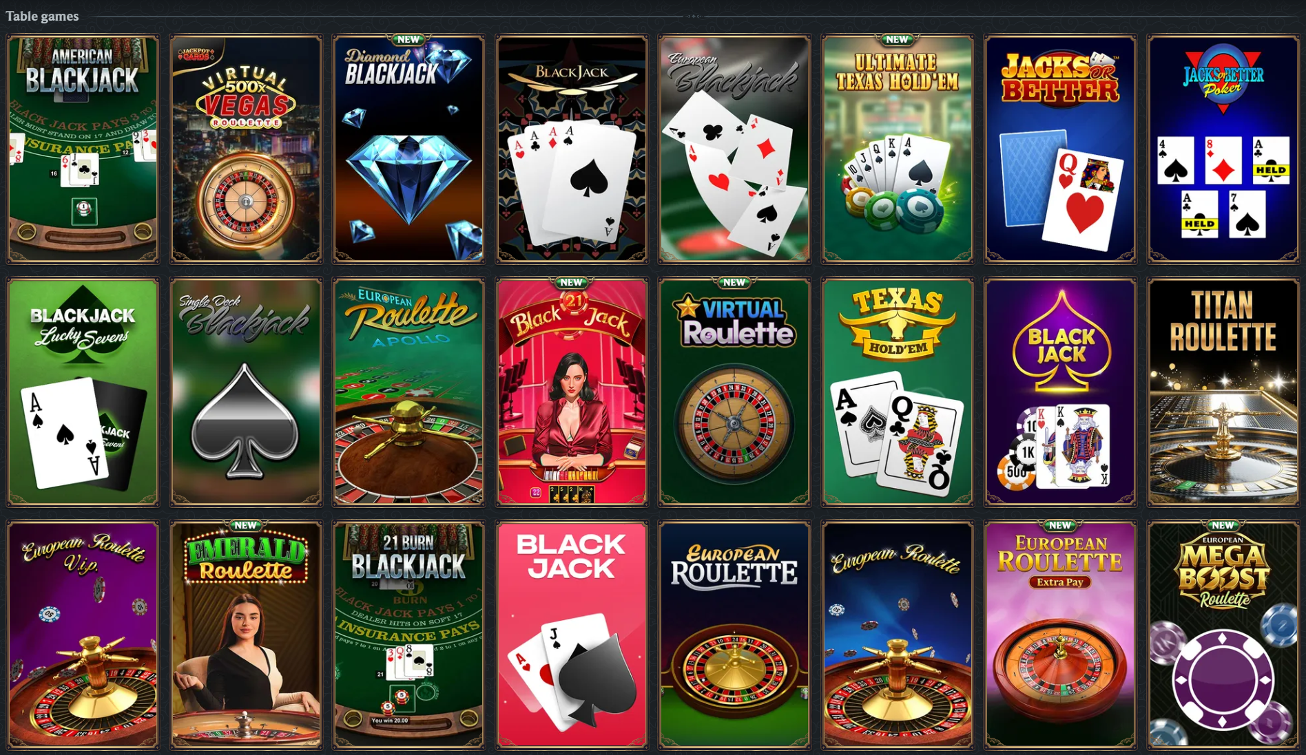 Astromania Casino Table Games - 190+ Blackjack, Roulette & More