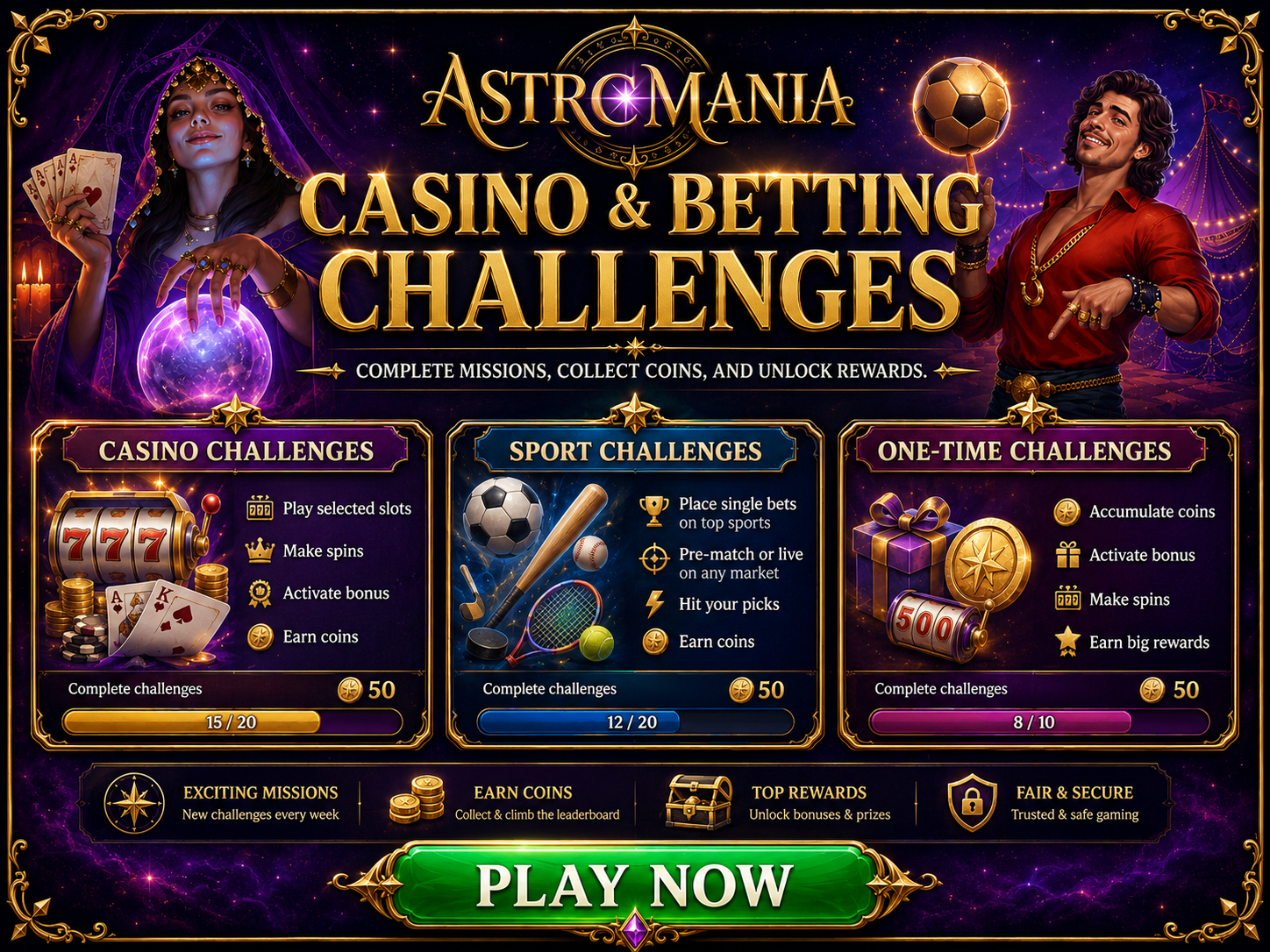 Astromania Challenges - Earn Coins & Rewards by Playing