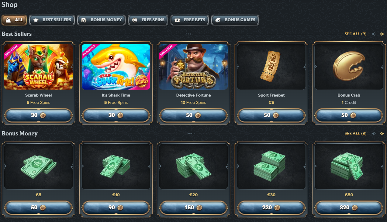 Astromania Rewards Shop - Free Spins, Free Bets & Bonus Money